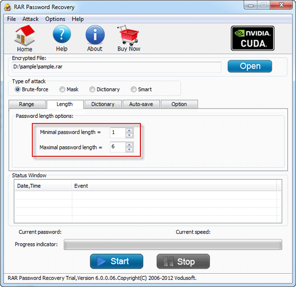 recover RAR password