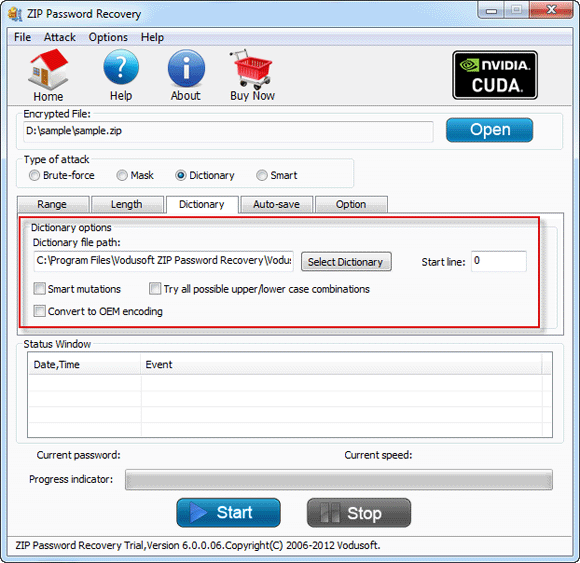 recover winzip password